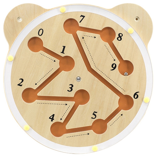 Viga Toys Dřevěná Montessori deska VIGA, labyrint