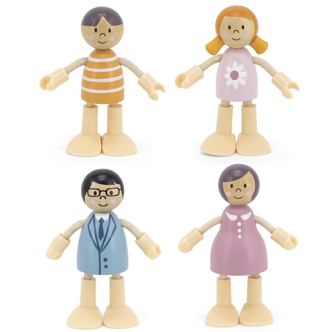 Viga Toys Rodinná sada panenek Viga PolarB