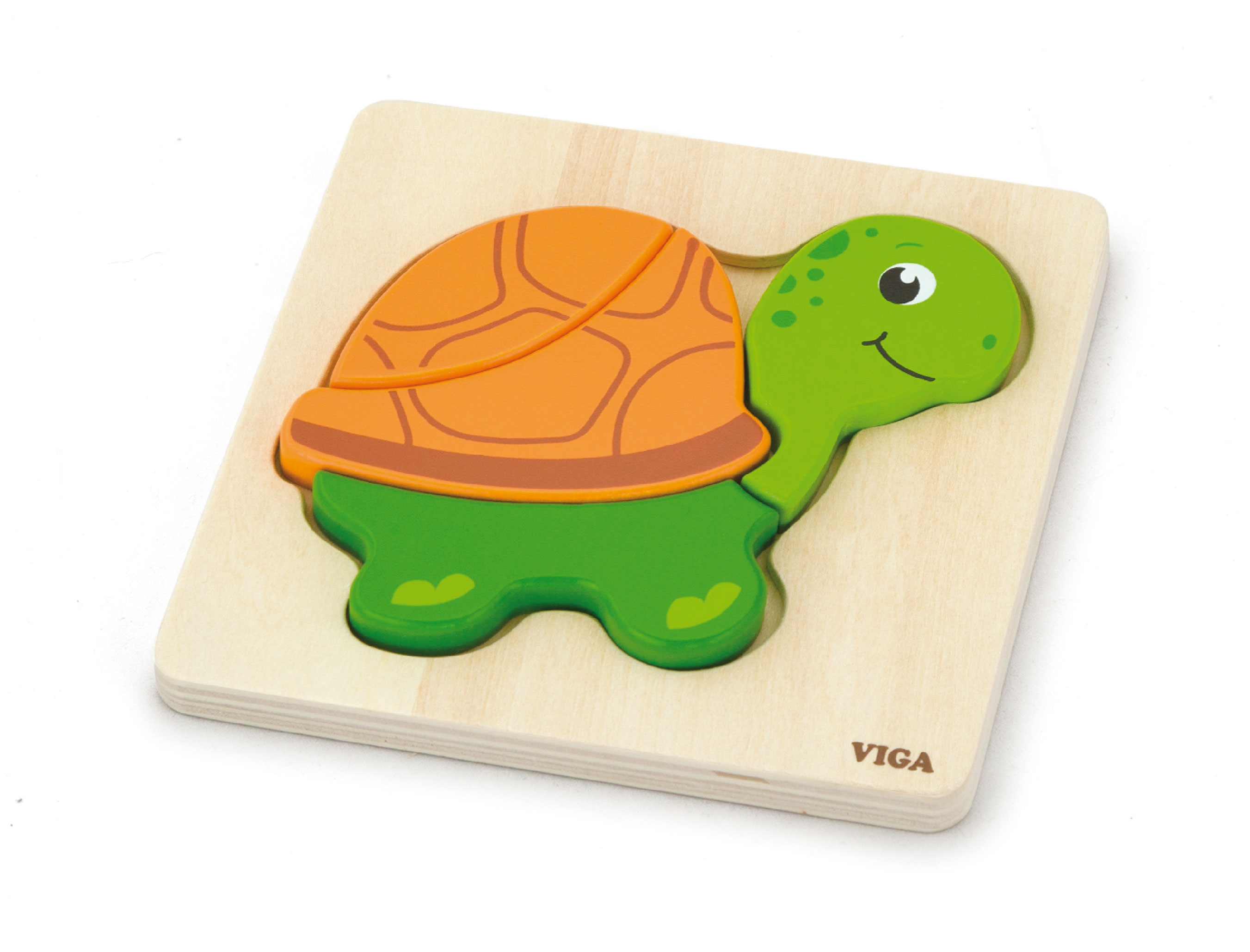 Viga Toys První dřevěné puzzle Viga, Želva