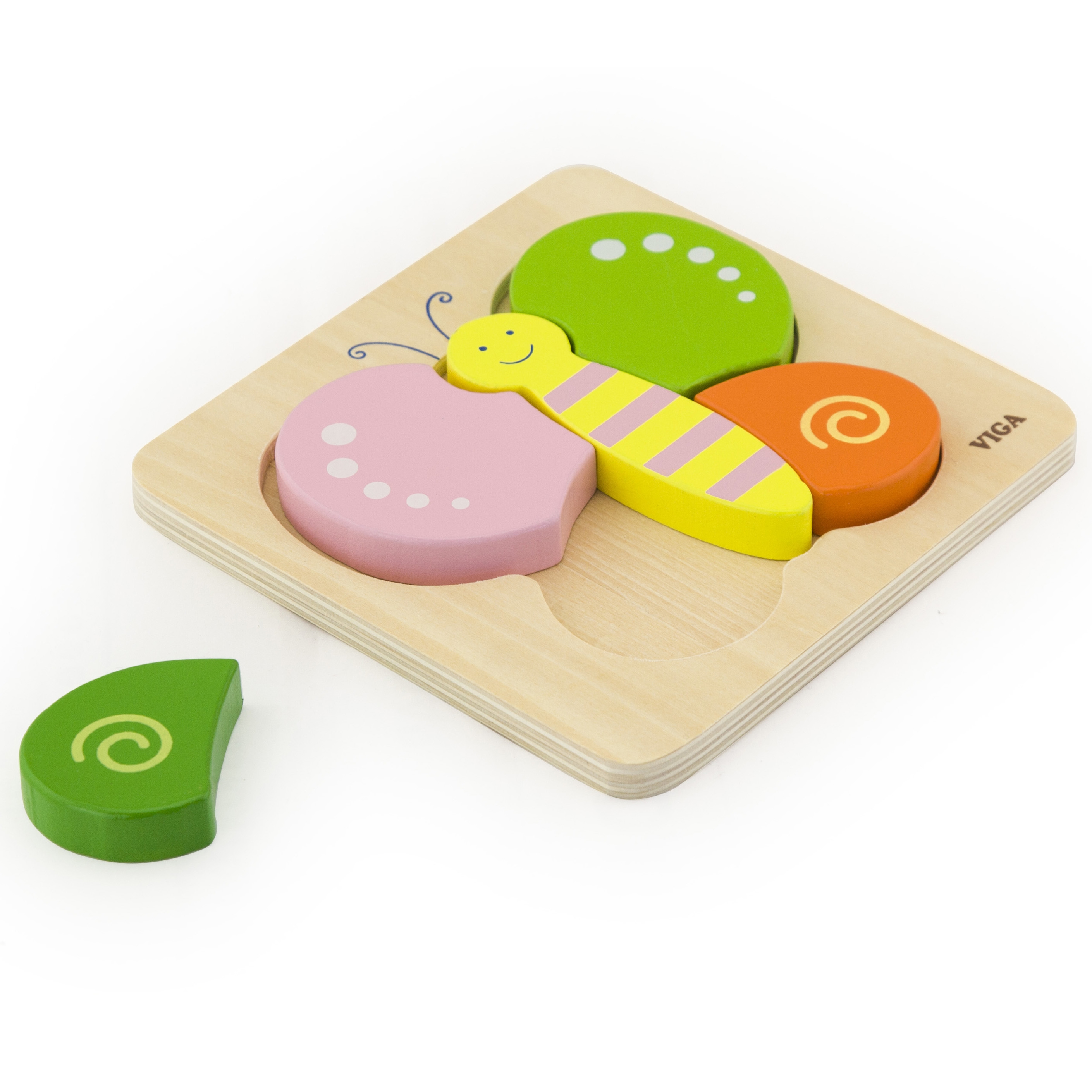 Viga Toys První dřevěné puzzle Viga, Motýlek