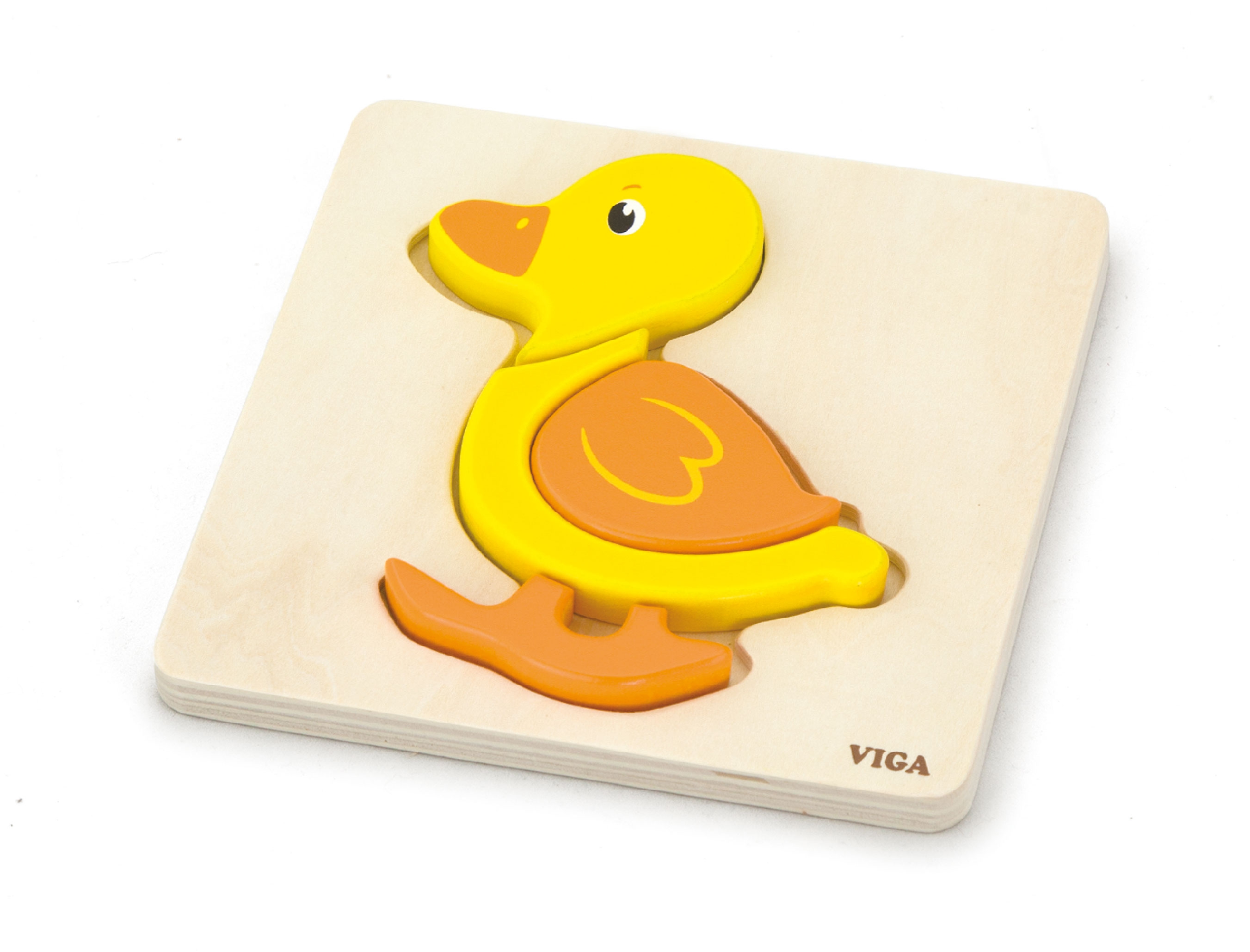 Viga Toys První dřevěné puzzle Viga, Kachna