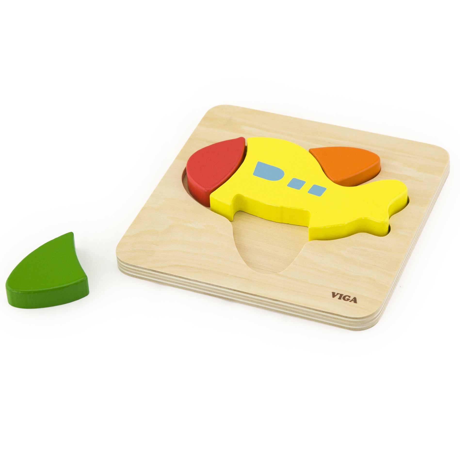 Viga Toys První dřevěné puzzle Viga, Letadlo
