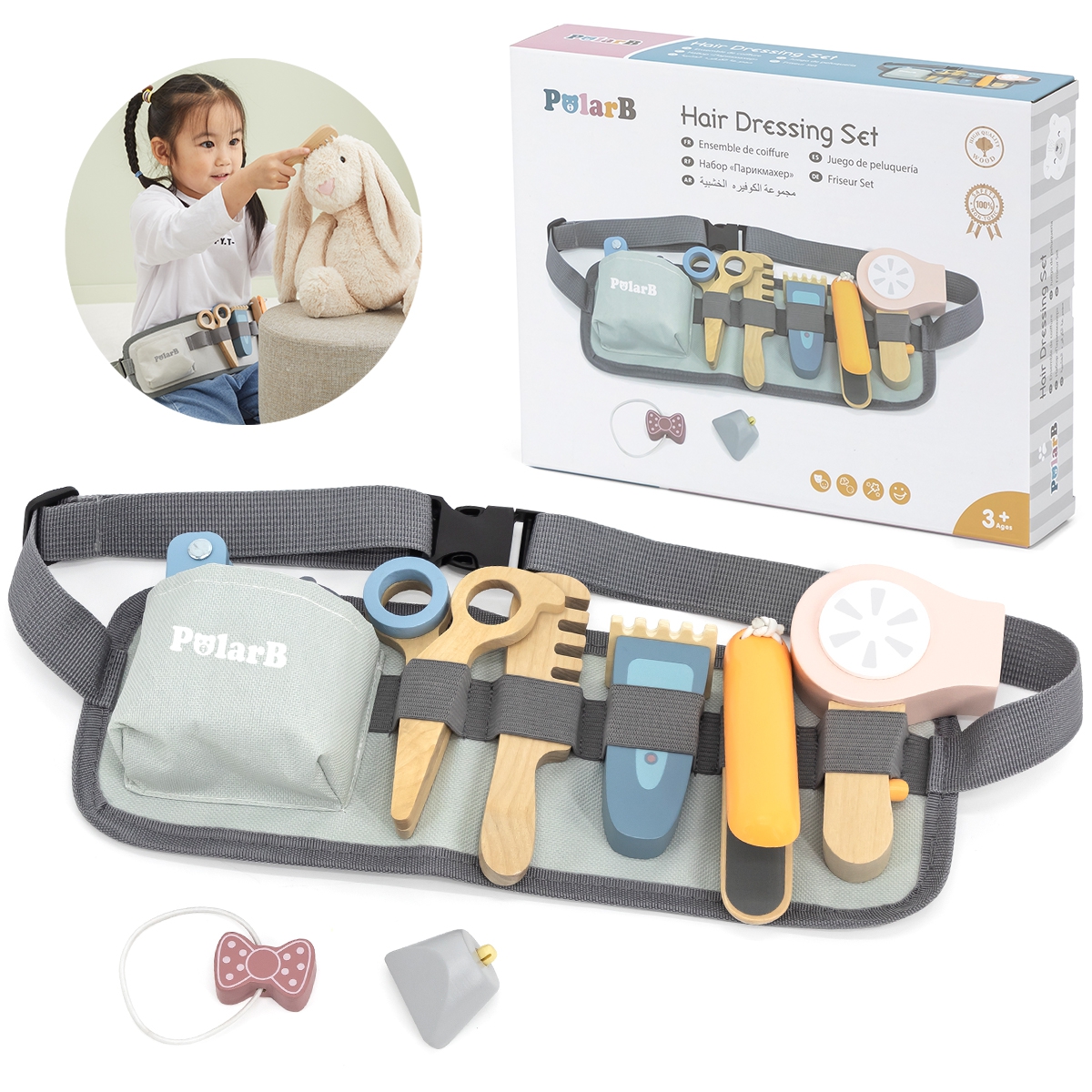 Viga Toys Kadeřnický pásek s příslušenstvím VIGA PolarB