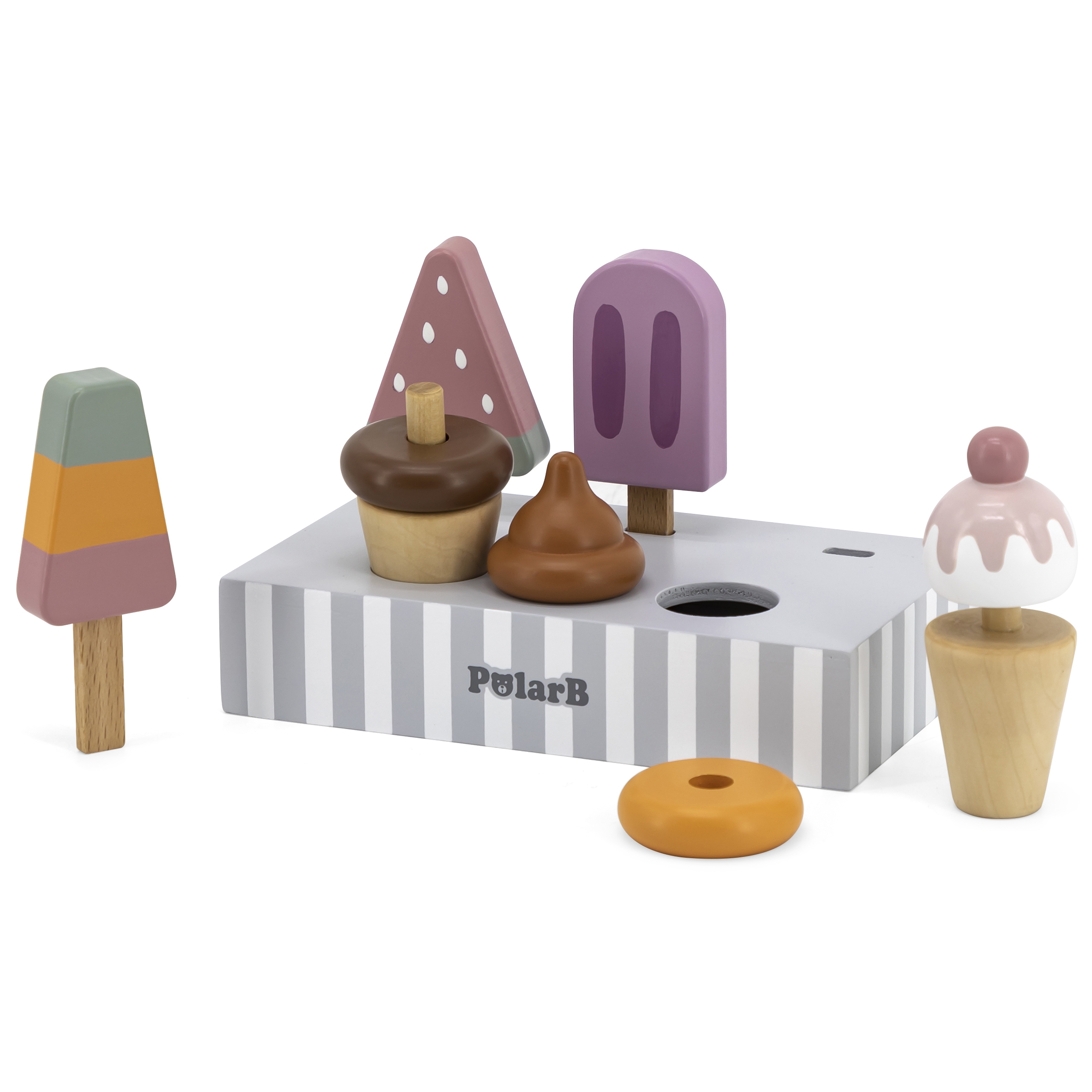 Viga Toys Dřevěná sada pěti zmrzlin Viga PolarB
