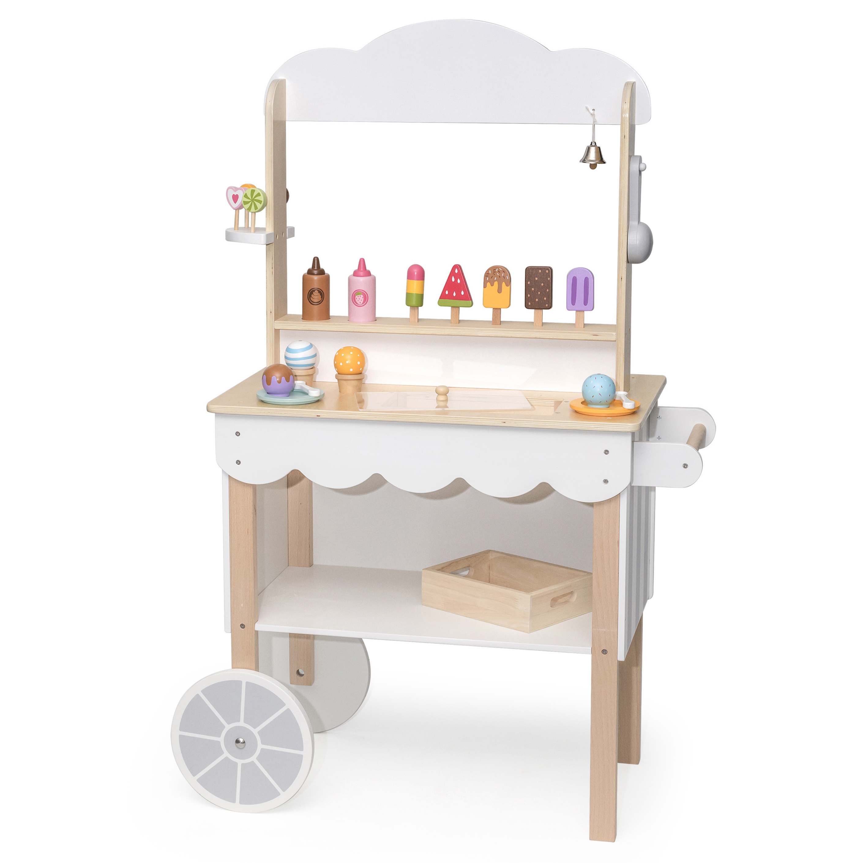 Viga Toys Mobilní prodejna Zmrzlina Cukrárna 3v1 Viga