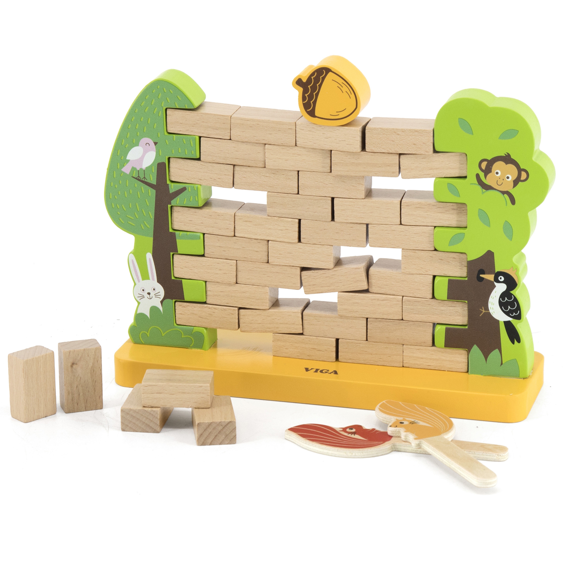 Viga Toys Dřevěná arkádová hra Padající žalud Viga