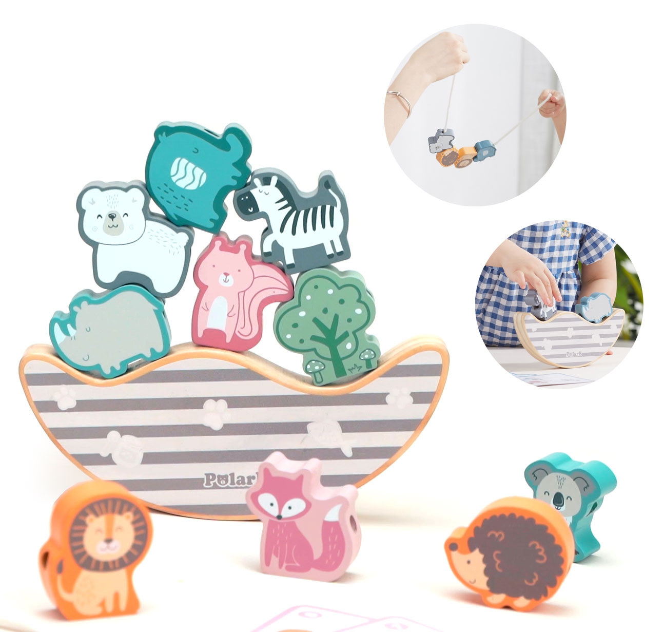 Viga Toys Balanční hra se zvířátky Viga PolarB
