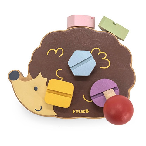 Viga Toys Dřevěná stavebnice ježek VIGA PolarB s Montessori šrouby