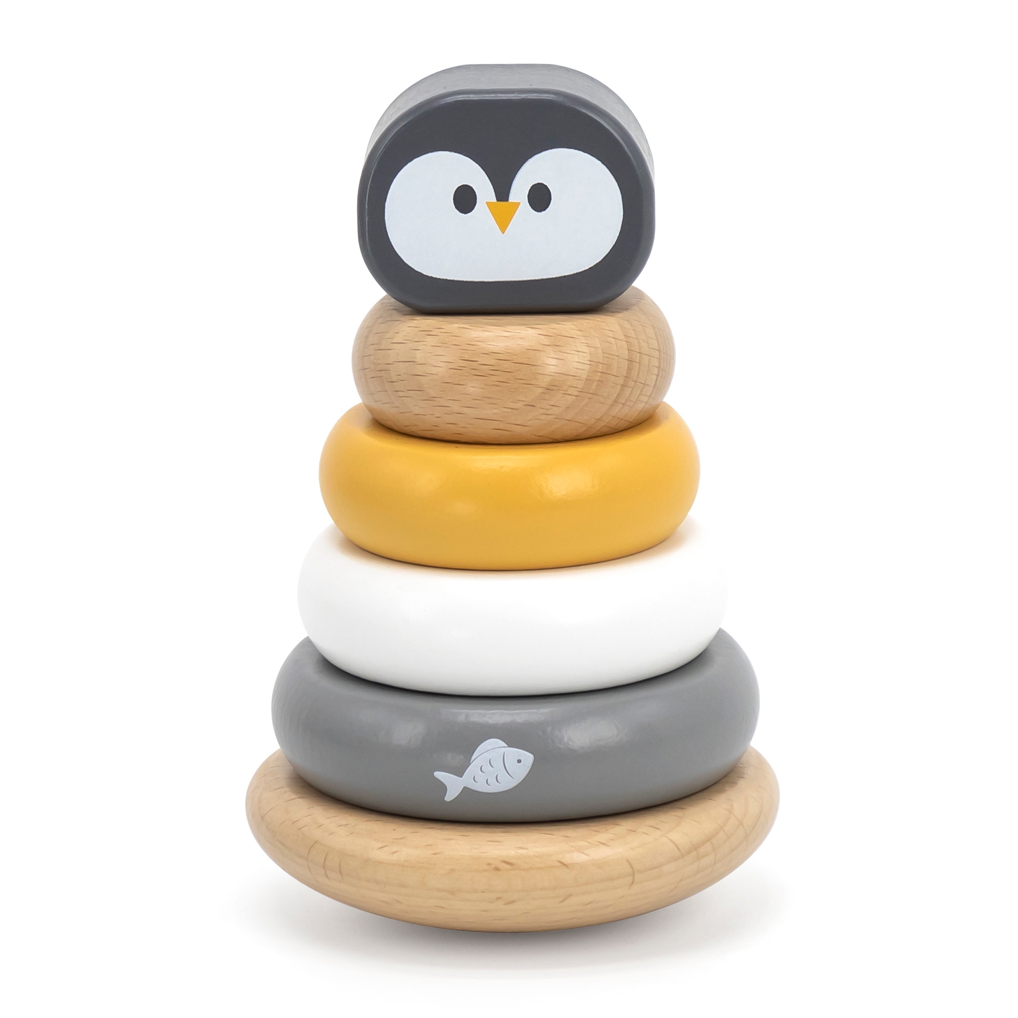 Viga Toys Dřevěné navlékací kroužky VIGA PolarB - Tučňák