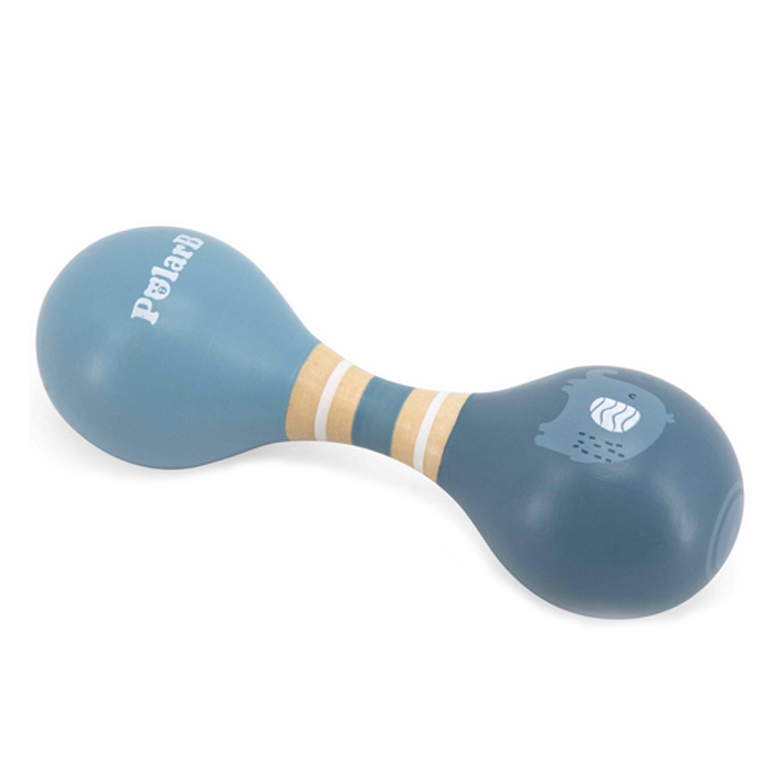 Viga Toys Hudební nástroj Viga PolarB Maracas, Chrastítko šedomodré