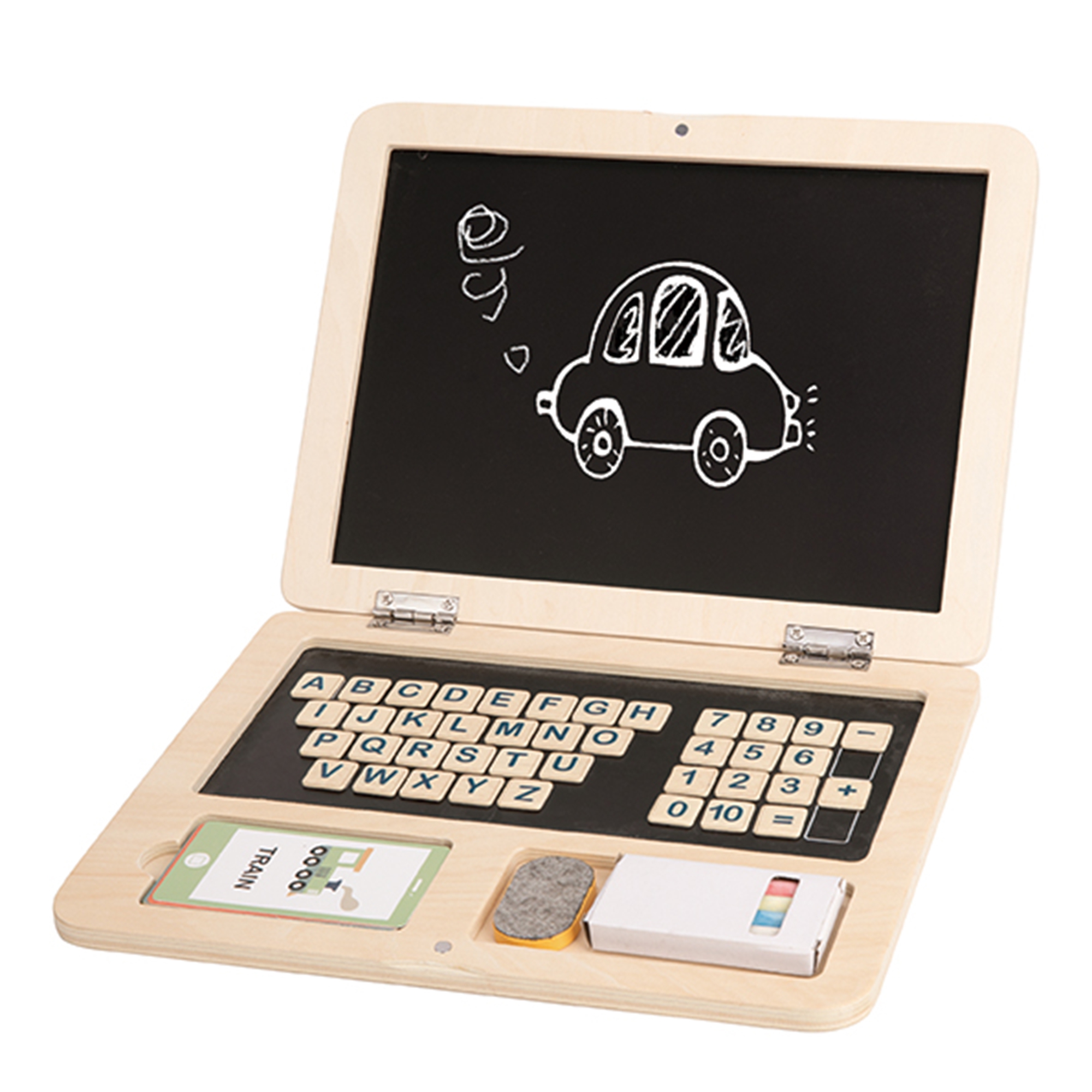 Tooky Toy Dřevěný Montessori notebook 2v1 Tooky