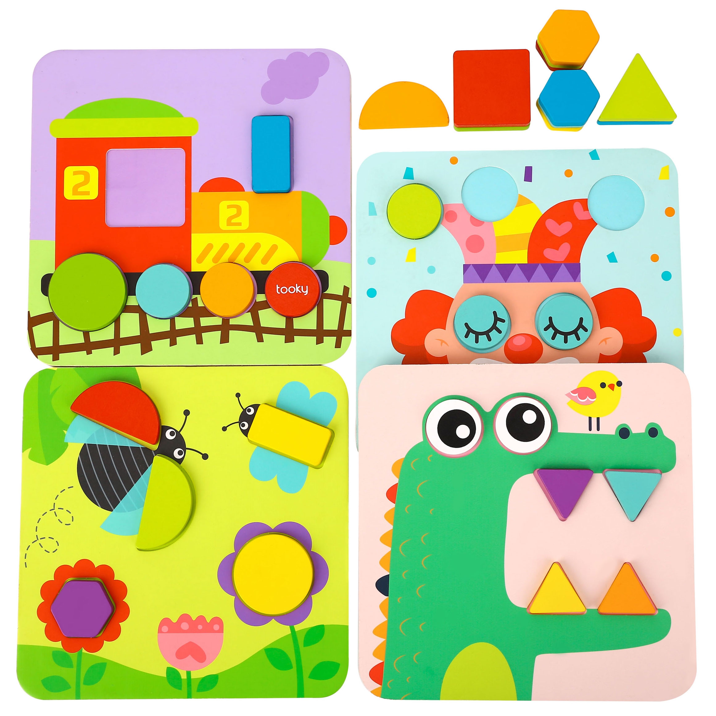 Tooky Toy Montessori puzzle 4v1 Tooky