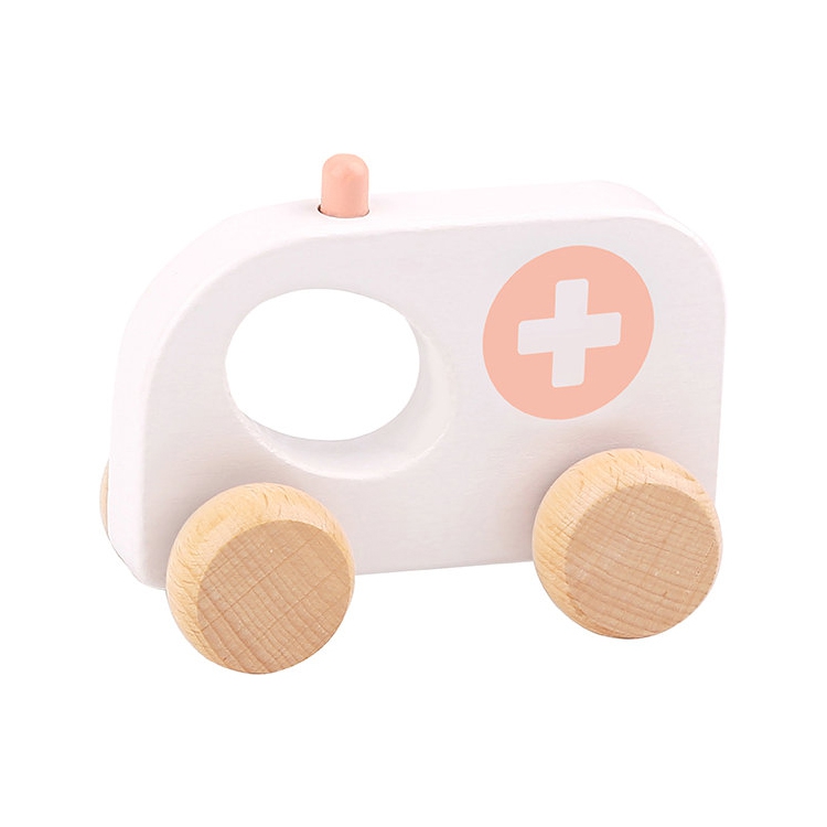 Tooky Toy Dřevěná sanitka Tooky