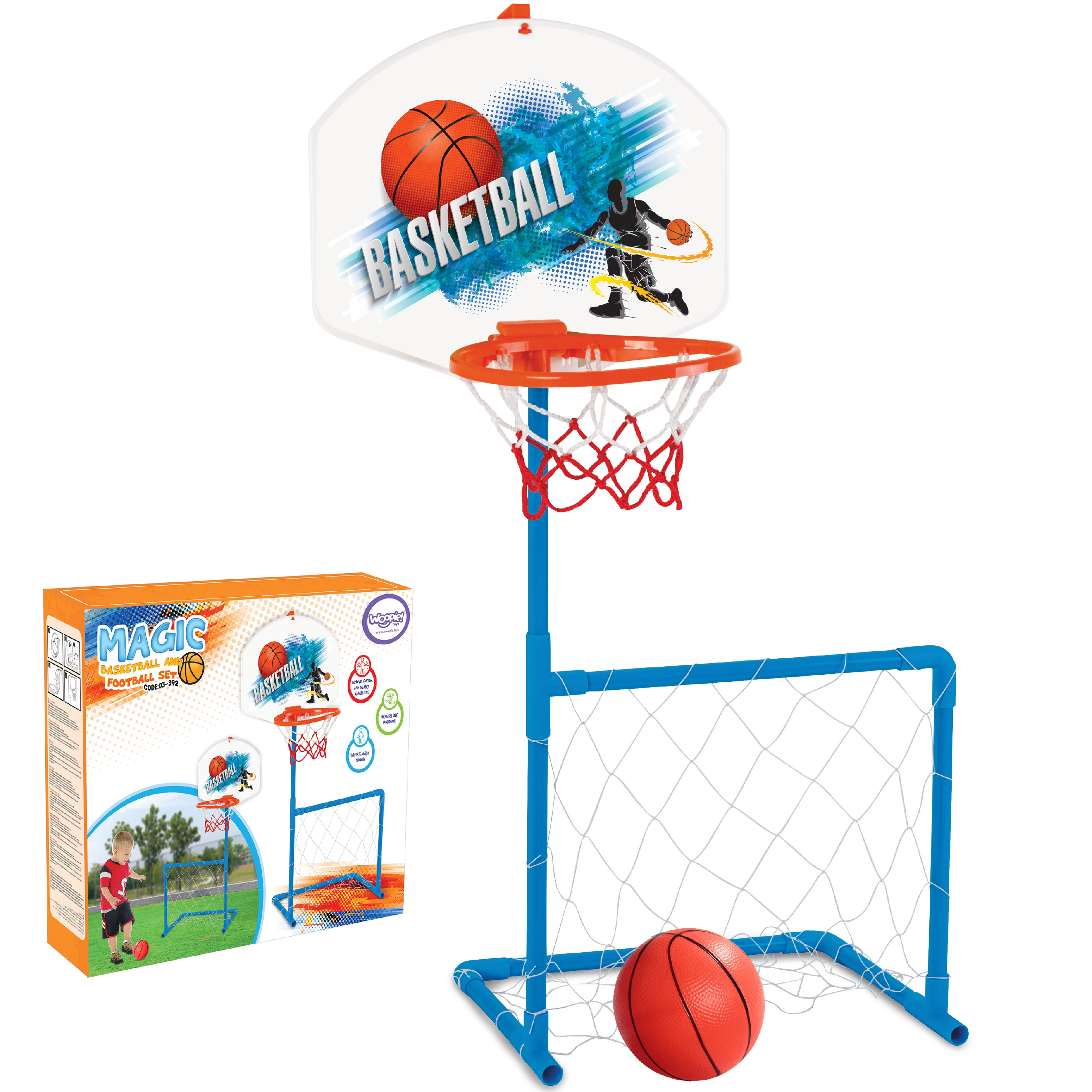 Basketbal a fotbal 2v1 s míčem Woopie