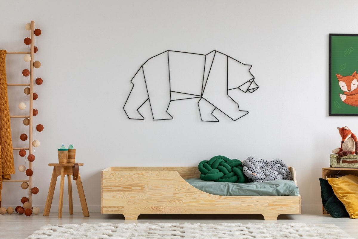 Adeko Dětská postel z masivního dřeva v přírodní barvě Box 4 Rozměr: 70x140 cm