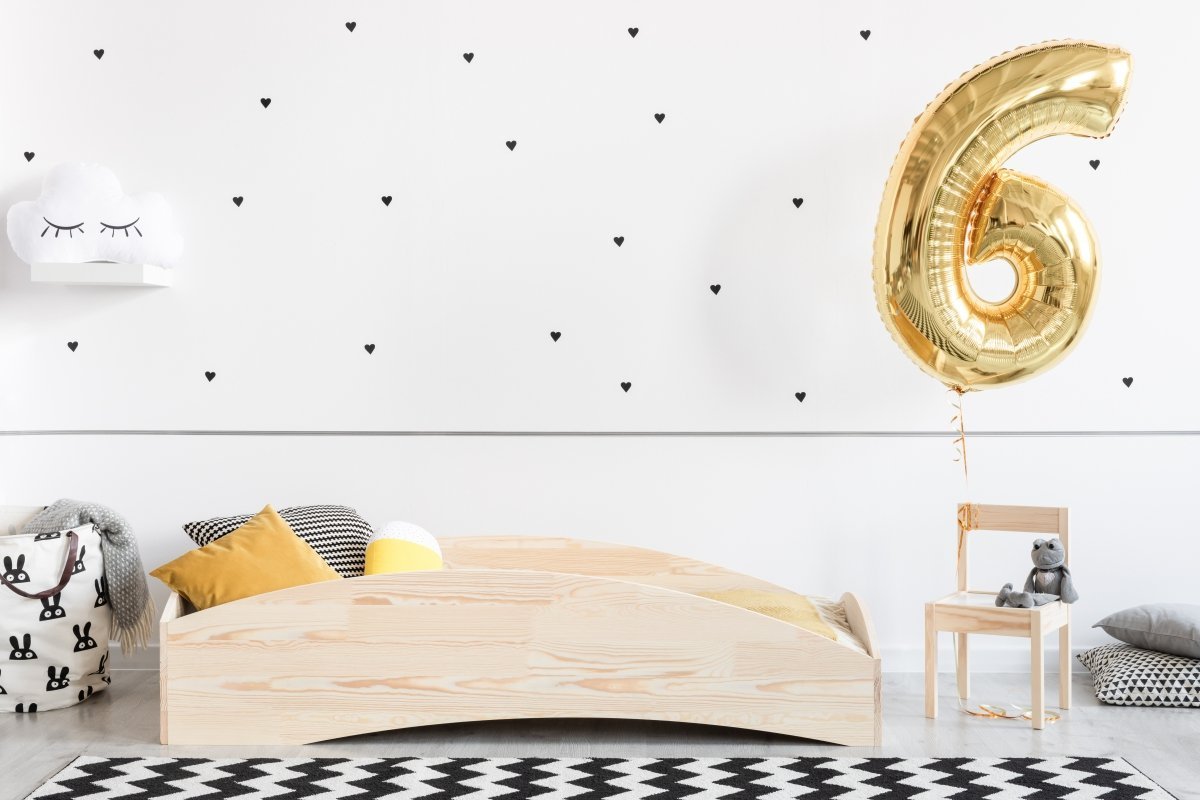 Adeko Dětská postel z masivního dřeva v přírodní barvě Box 6 Rozměr: 80x200 cm