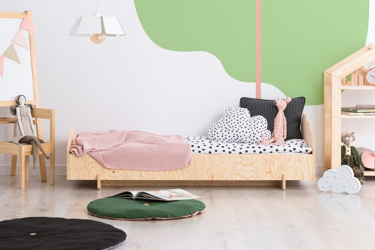Adeko Dětská postel z masivního dřeva v přírodní barvě Kiki 7 Rozměr: 90x200 cm