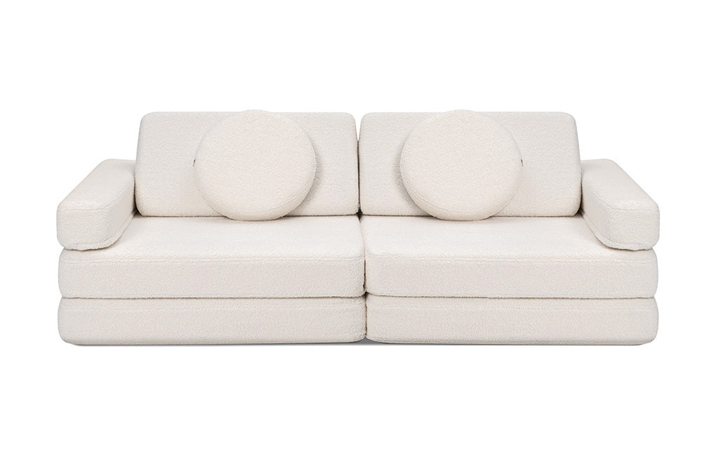 Rozkládací dětská pěnová pohovka a bunker SHAPPY PLAY SOFA TEDDY více barev Barva: Cream White