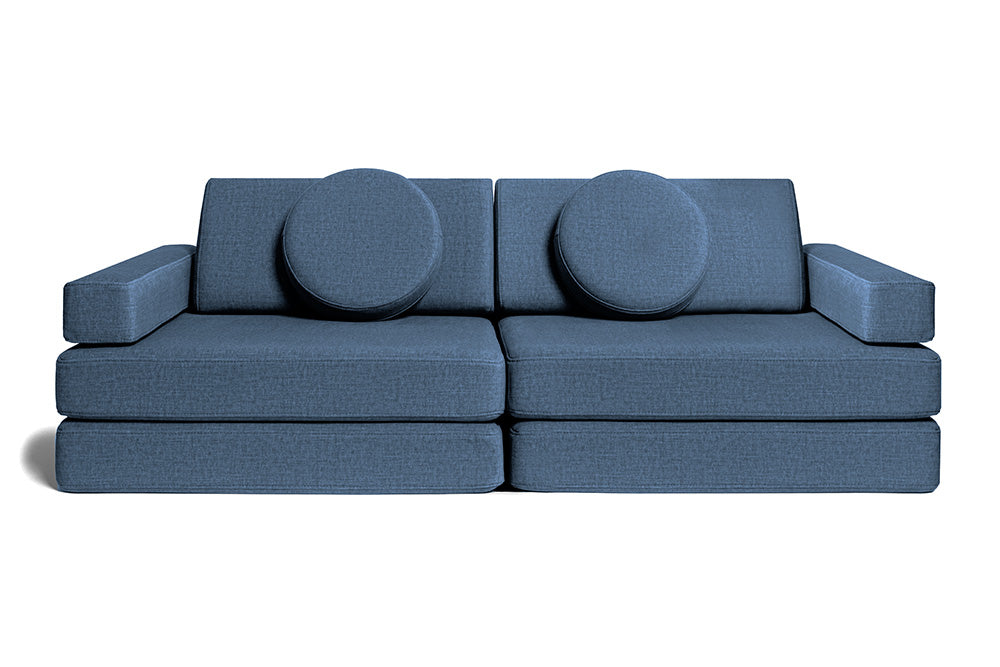 Rozkládací dětská pěnová pohovka a bunker SHAPPY PLAY SOFA ORIGINAL více barev Barva: Navy Blue