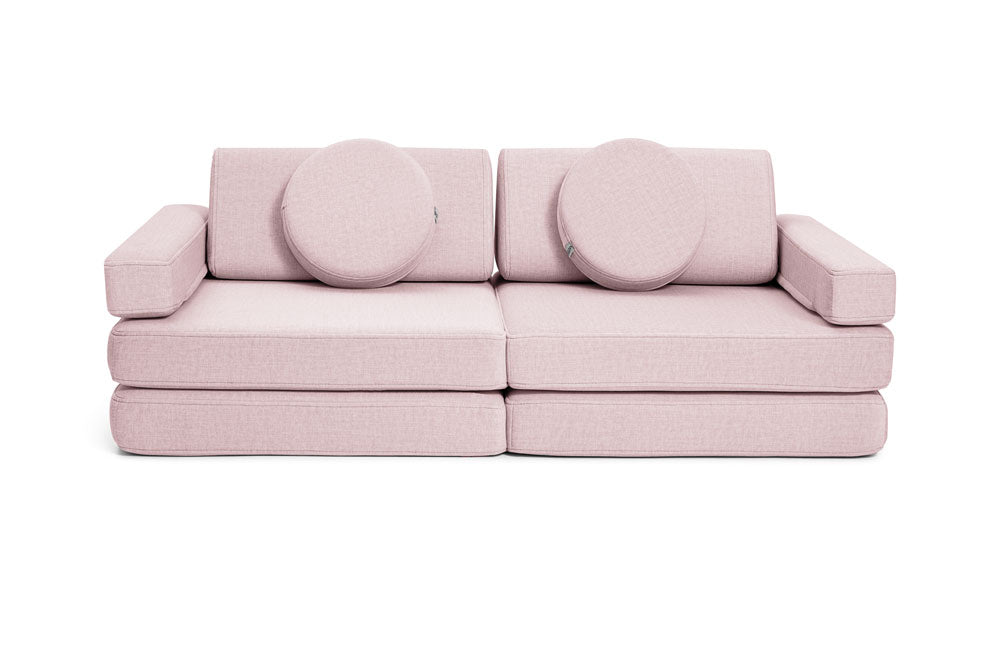 Rozkládací malá dětská pěnová pohovka a bunker SHAPPY PLAY SOFA ORIGINAL MINI více barev Barva: Soft Pink