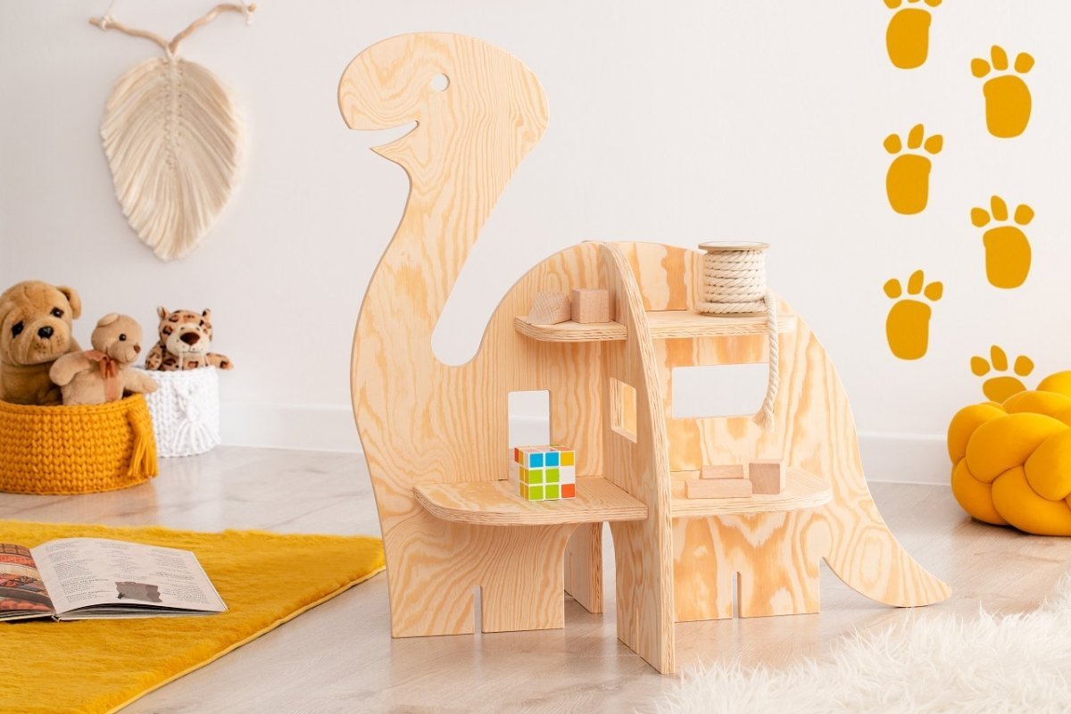 Dřevěný úložný box 3v1 Dinosaurus Diplo Adeko