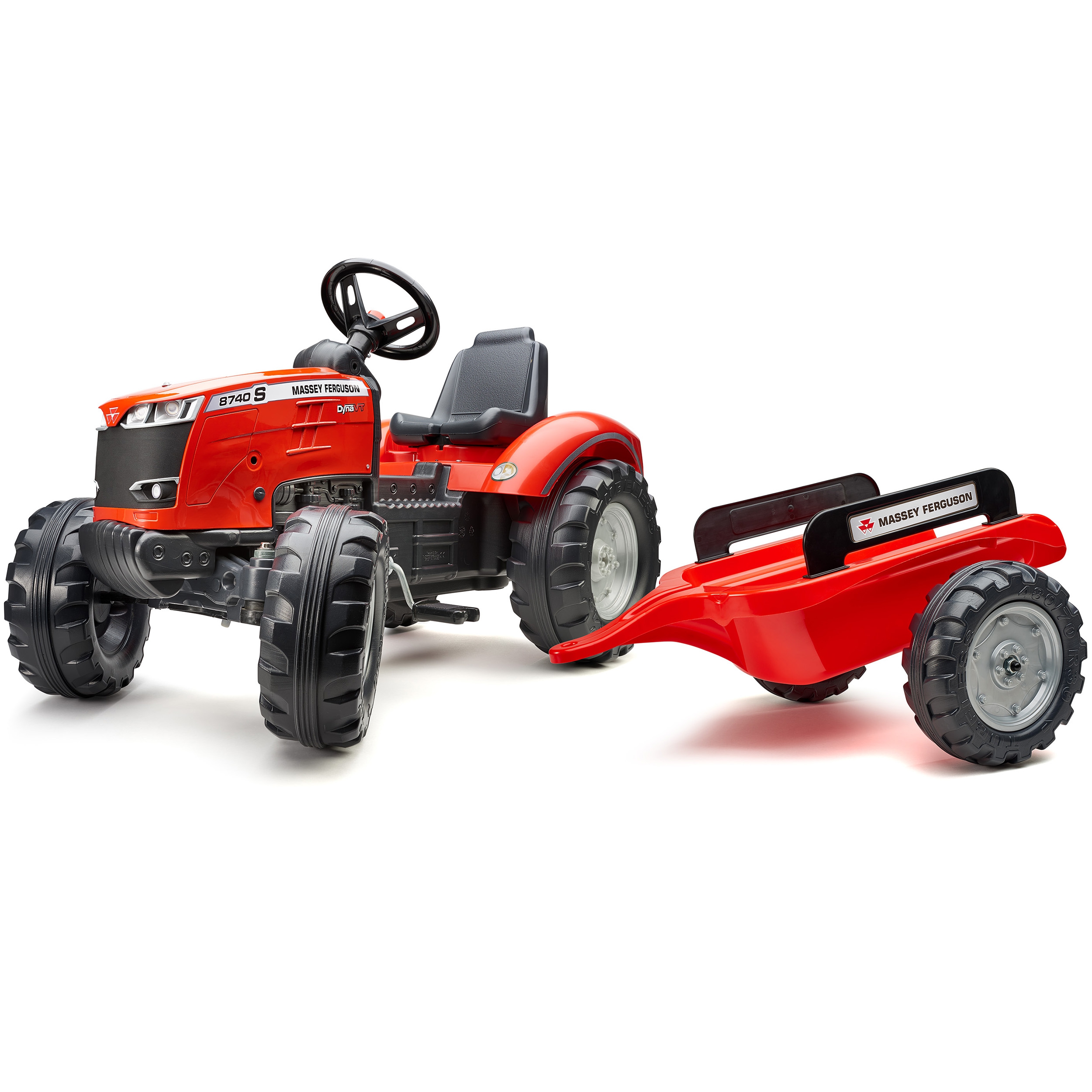 Šlapací traktor s přívěsem Massey Ferguson Falk od 3 let