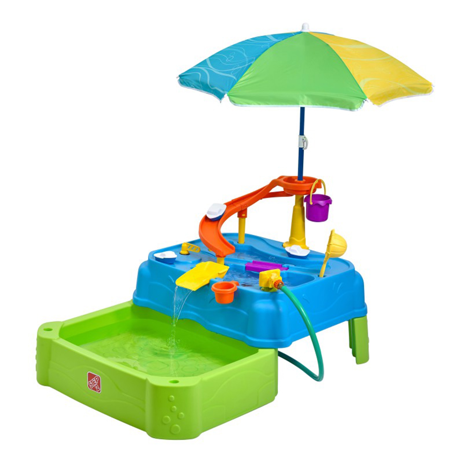 Vodní stůl a bazén 2v1 se skluzavkou a deštníkem Step2