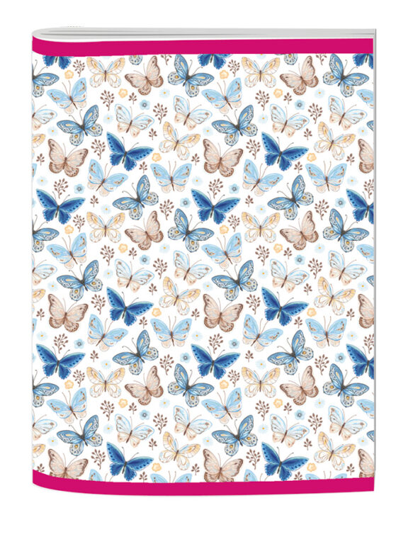 Stil Sešit A4 Trend čtverečkovaný Motýlci