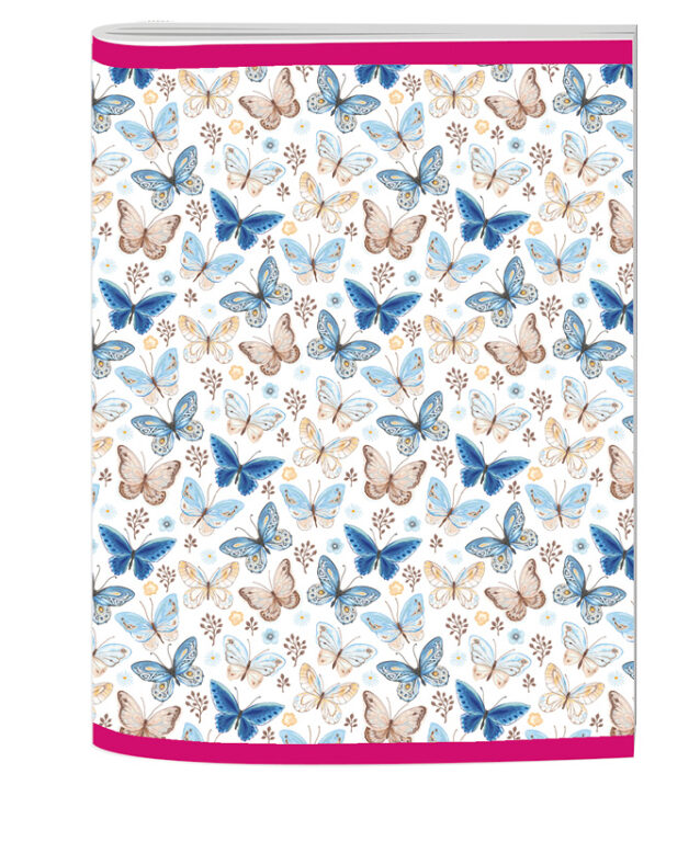 Stil Sešit A5 Trend čtverečkovaný Motýlci