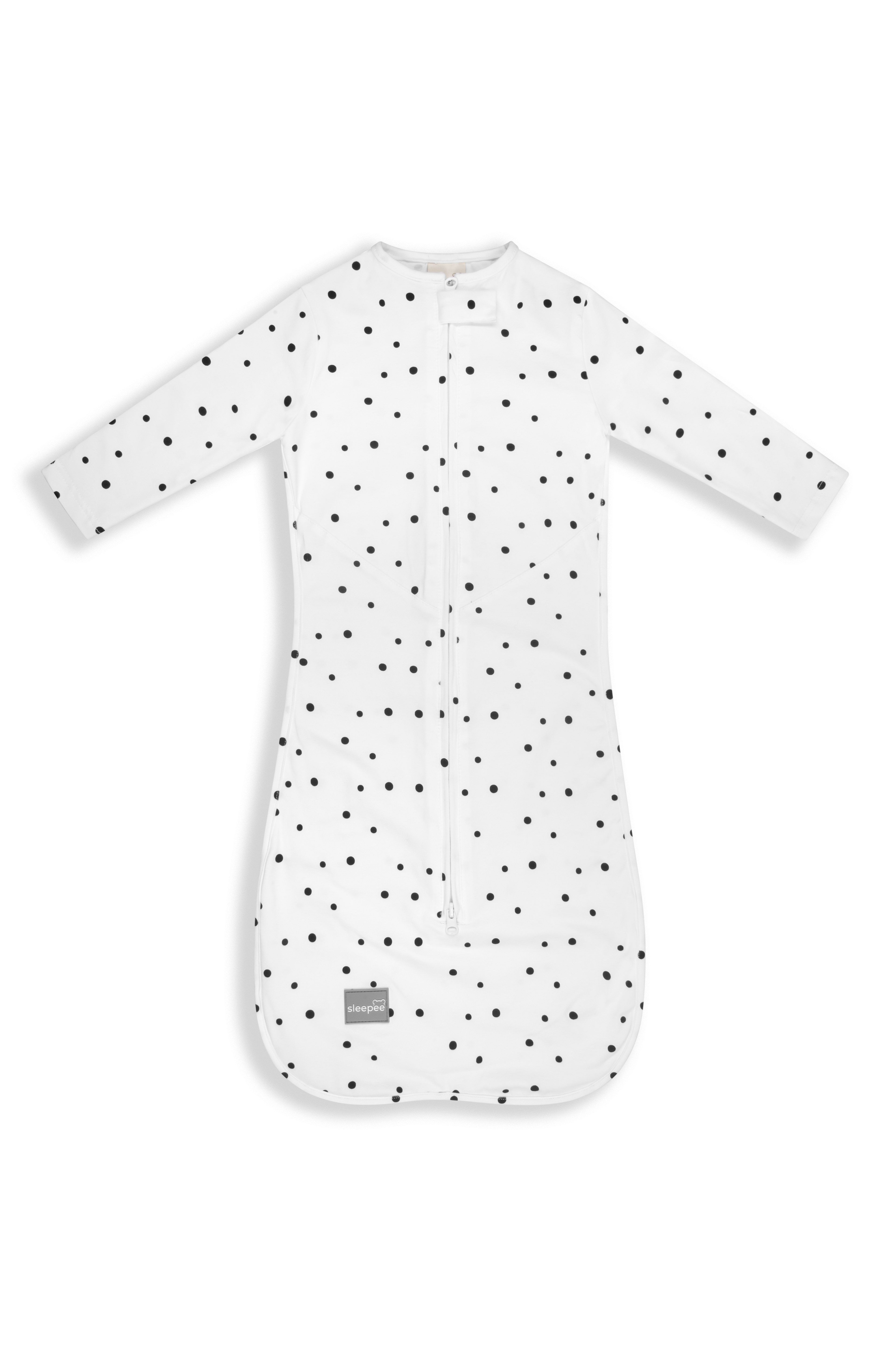 Spací pytel pro miminko Sleepee Third Step Swaddle Black Dots