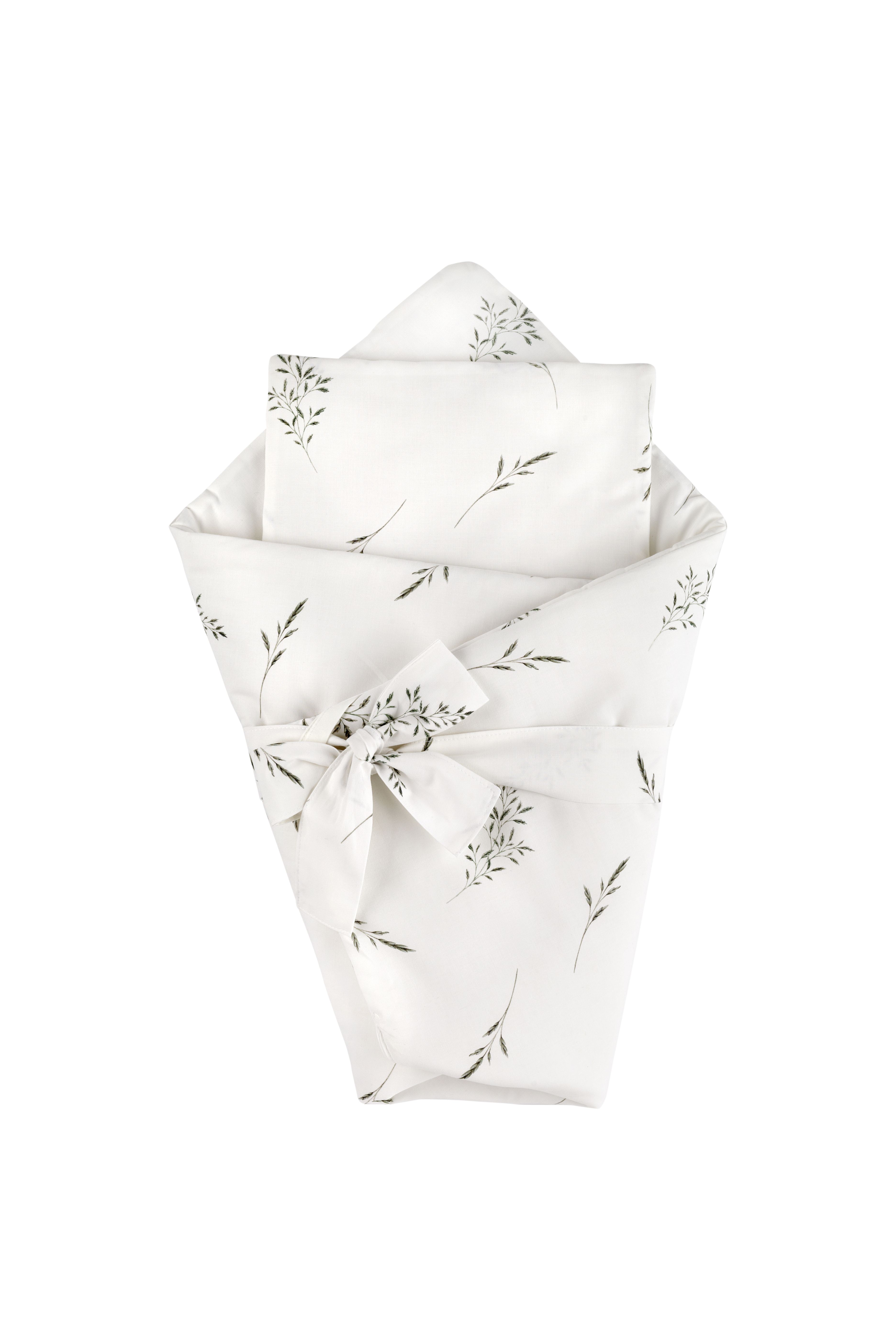 Monbaby nábytek Waldin Dětské povlečení a šátek 2v1 - luční tráva