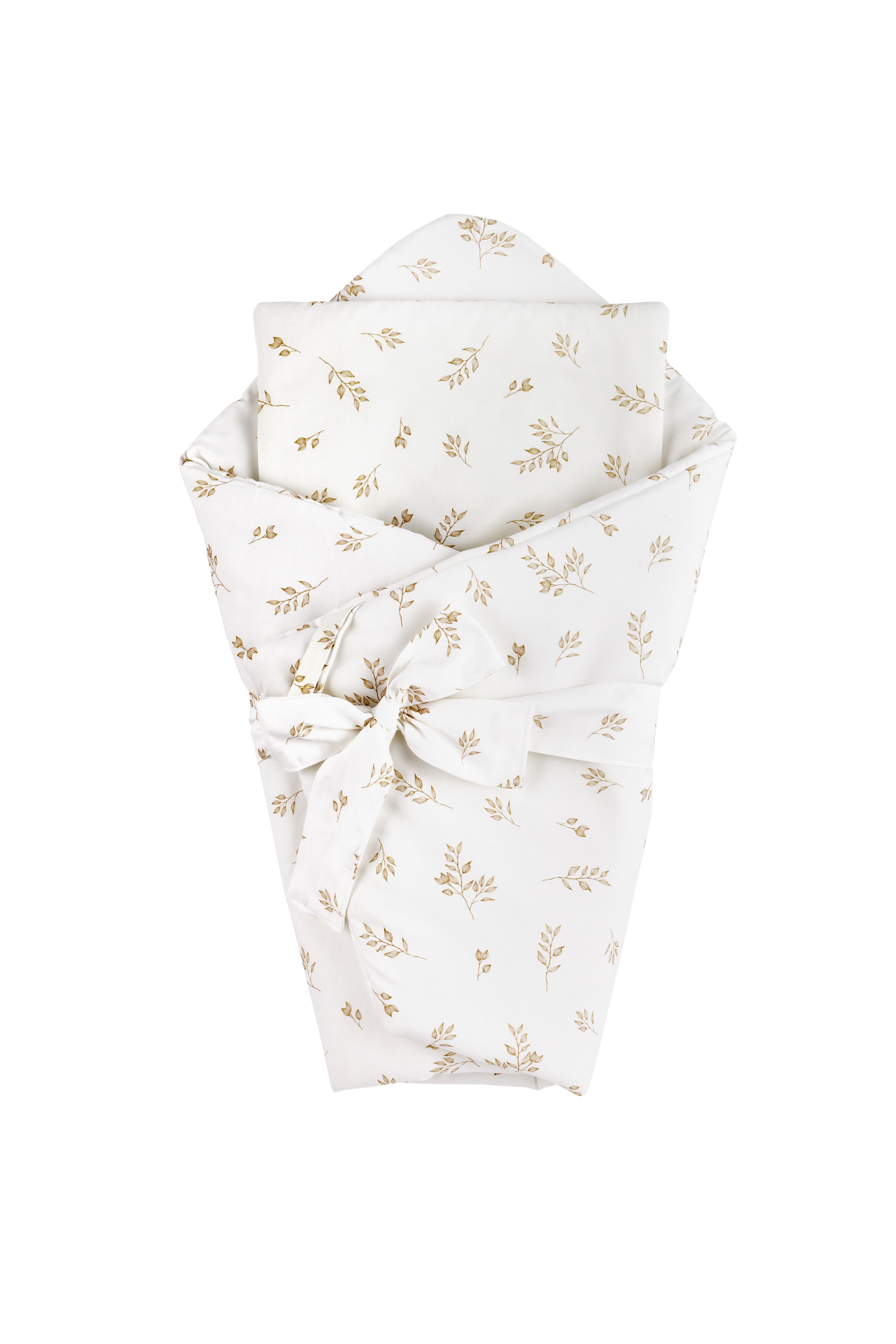 Monbaby nábytek Waldin Dětské povlečení a šátek 2v1 - větvičky břízy