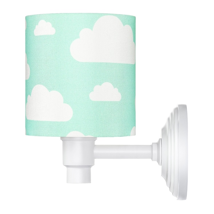 Lamps and Company Nástěnná lampa s motivem obláčků - mátová Barva: Bílá