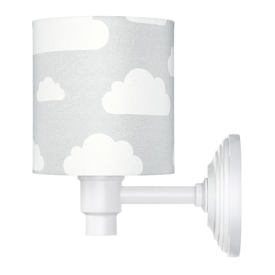 Lamps and Company Nástěnná lampa s motivem obláčků - šedá Barva: Bílá