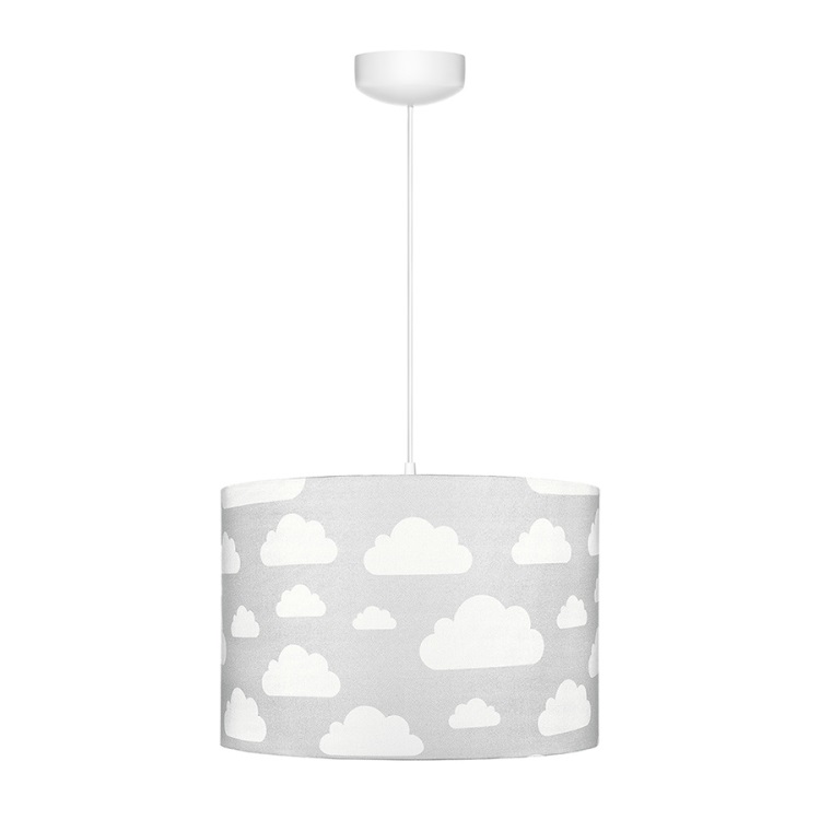 Lamps and Company Stropní svítidlo s motivem obláčků - šedé Barva: Bílá