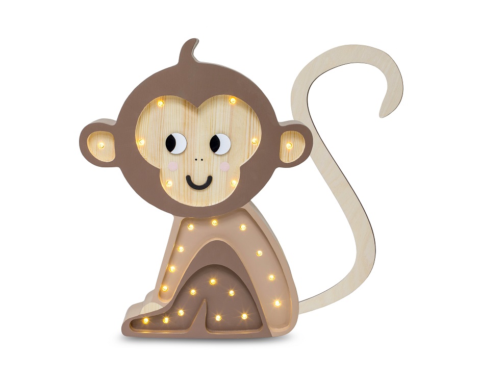 Little Lights Lampa Monkey Varianty Little Lights: Hnědá