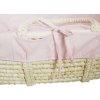 Ahojbaby Potah do Mojžíšova košíku pro miminko Pink rlžová