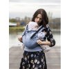 Kinder Hop Rostoucí ergonomické nosítko Multi Soft Little Herringbone Blue 100% bavlna, žakár 7