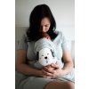 Moniel košilka/šaty kojící Dots šedá