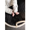 Moniel Dětský rostoucí teplákový overal Králík Basic Light Beige