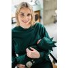 36360 3 moniel kojici teplakova souprava s dlouhou mikinou vel l basic dark green