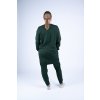 Tepláková souprava s dlouhou kojící mikinou Moniel Basic Dark Green 091