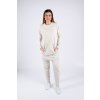 Dámská tepláková souprava s dlouhou kojící mikinou Moniel Basic Light Beige 413