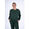Tepláková souprava s krátkou kojící mikinou Moniel Basic Dark Green 050