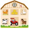 Dřevěná Montessori manipulační deska Farma Viga