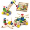 Dřevěná Montessori stavebnice Viga Toys 53 dílků v boxu