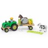 Dřevěný traktor VIGA Farma zvířat