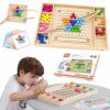 Dřevěná Montessori hra Chyť a přiřaď Viga