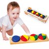 Dřevěné puzzle Viga Montessori Matematické bloky Zlomky
