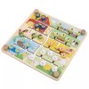 Dřevěná Montessori tabule Zvířátka a abeceda Tooky